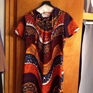 Vintage 1960-1970 L'Aiglon Tie Neck Dress